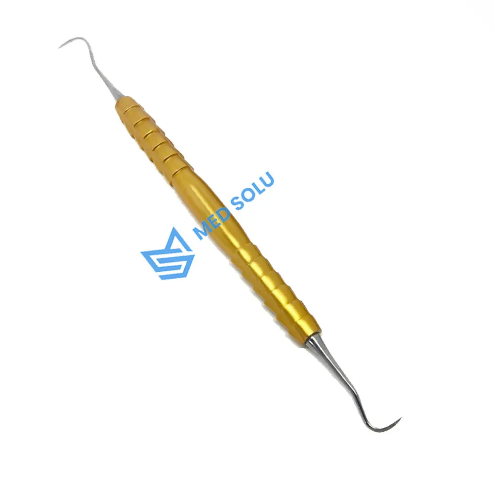 
 Полый ручной зубной скалярный двухсторонний инструмент для ухода за зубами зубной скалер  