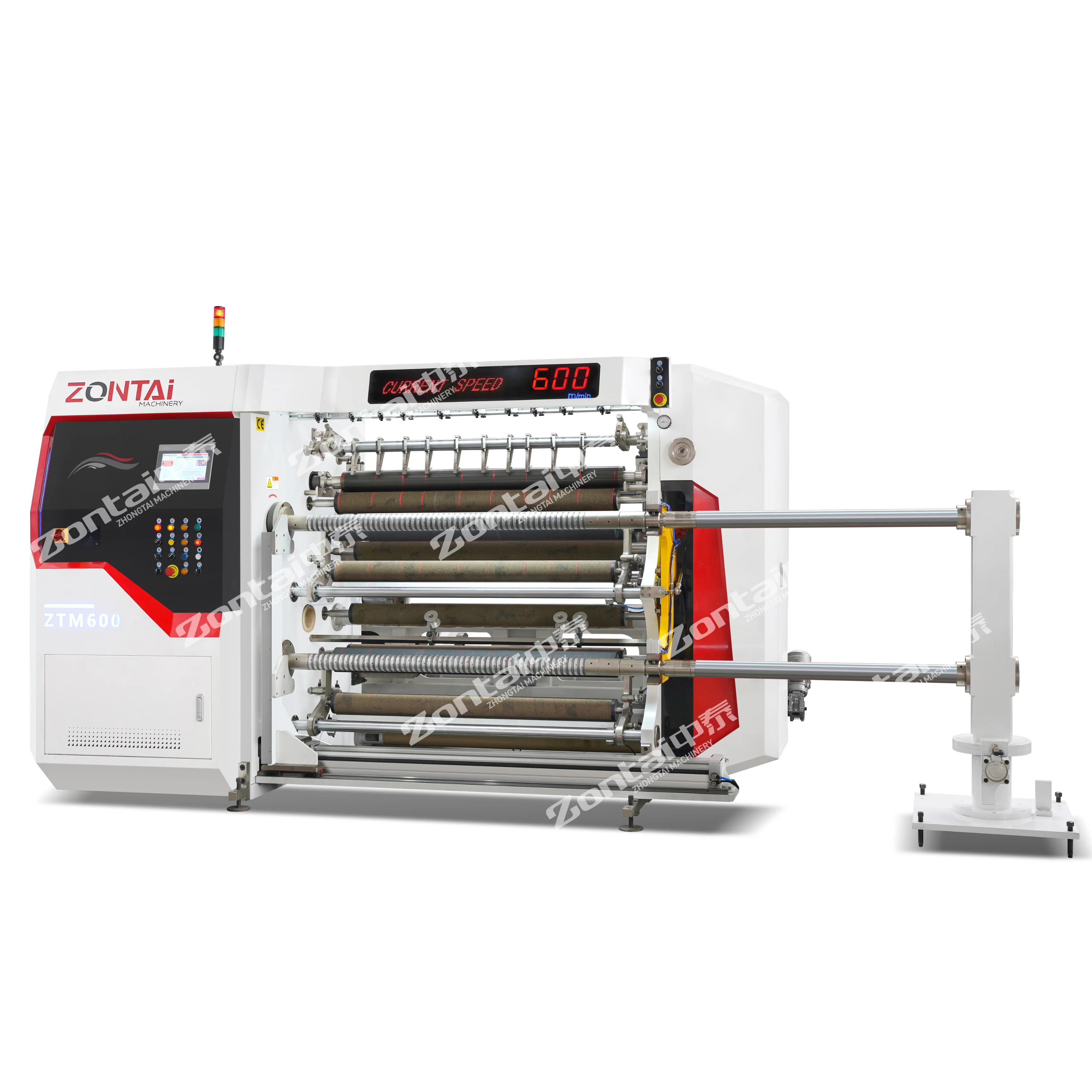 Slitter Rewinder Machines Composite Aluminum Foil Slitting Rewinder Shaftless Auto Loader with 3' and 6' Core