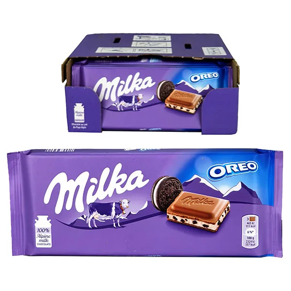 Brown and white Milka Chocolate Bars 100g and 300g Wholesale