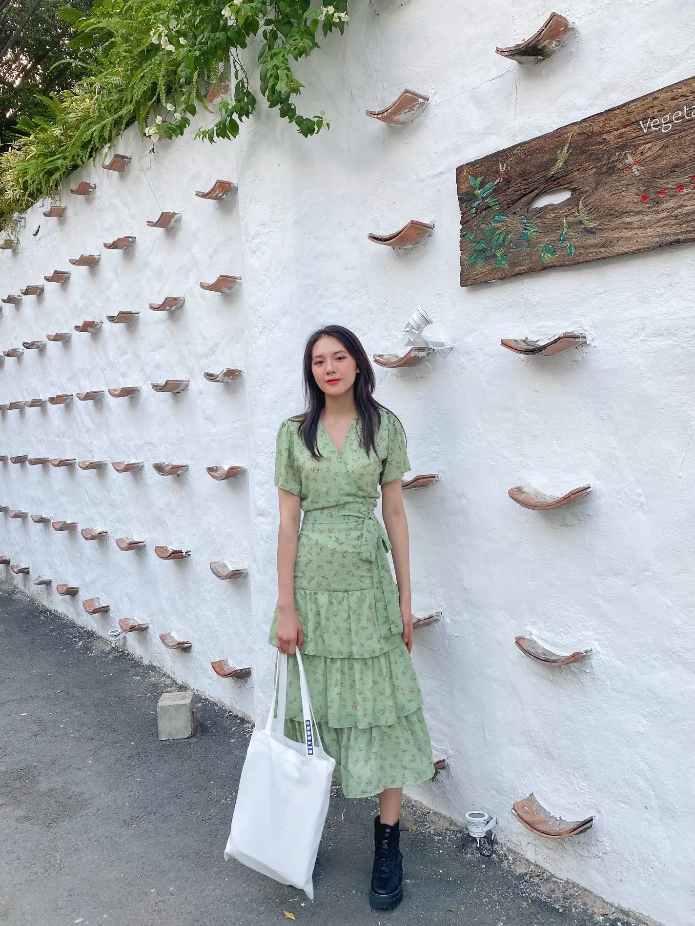 New Arrivals 2020 Clothing Women Summer Dress Casual Floral Dresses Set Tiered Skirts Made in Vietnam