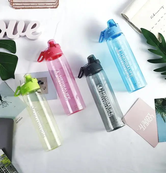 Promotional 700ml shaker Custom logo plastic water bottle her balife bottles