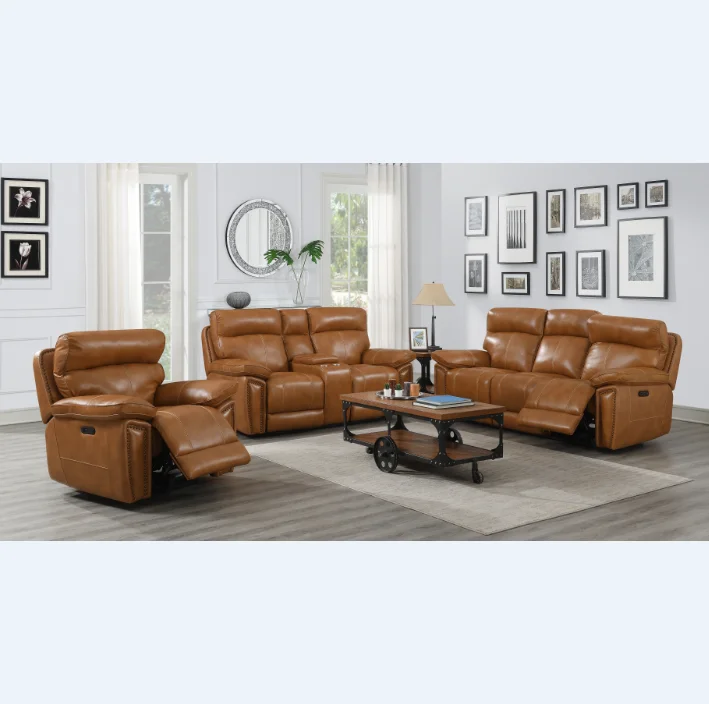Custom electric reclining Sectional Sofa Living Room Furniture,3 2 1 sofa set Recliner Sofa