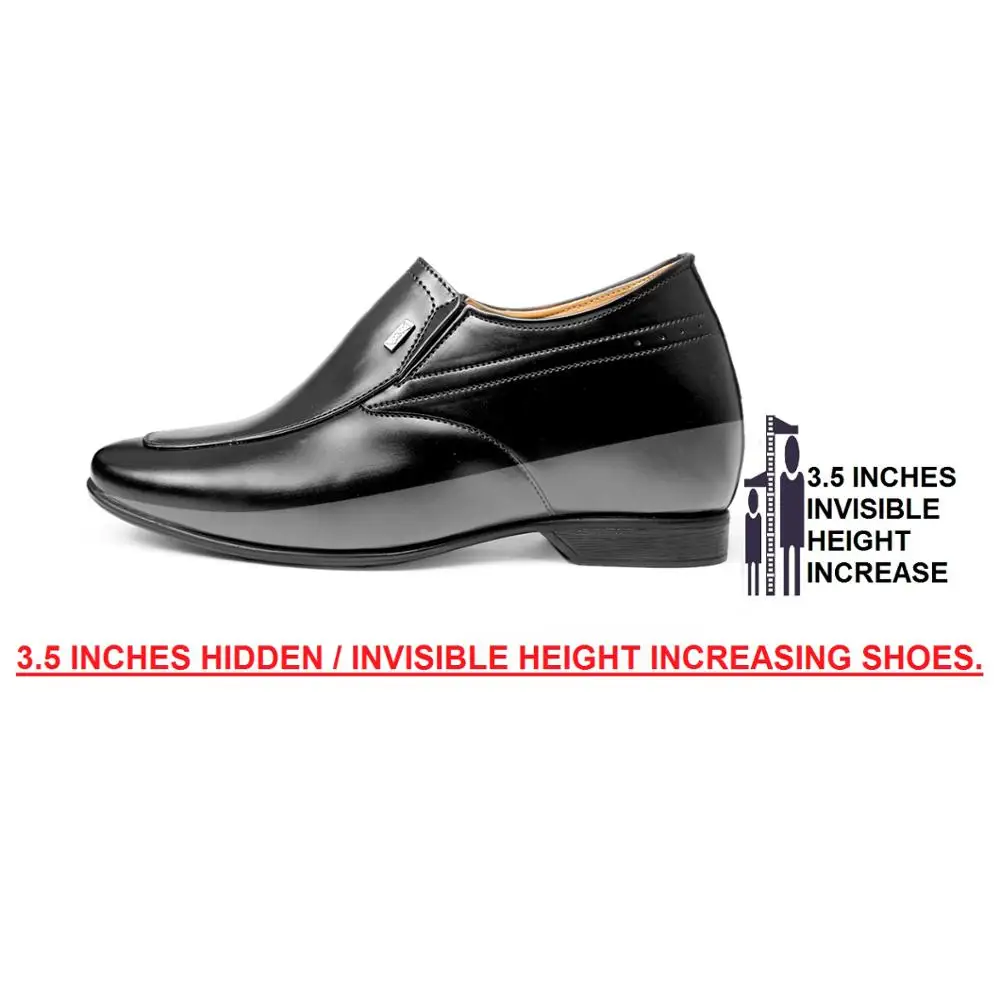 
High quality height increasing delicate hand stitches pu soles men elevator shoes 