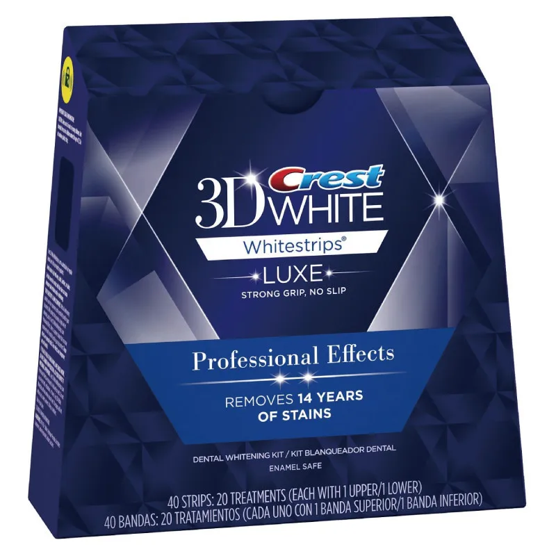 
Crest 3D Whitestrips Crest 3D White Professional Effects 1 box 20 Pouches 40 Strips Crest Whitestrips 