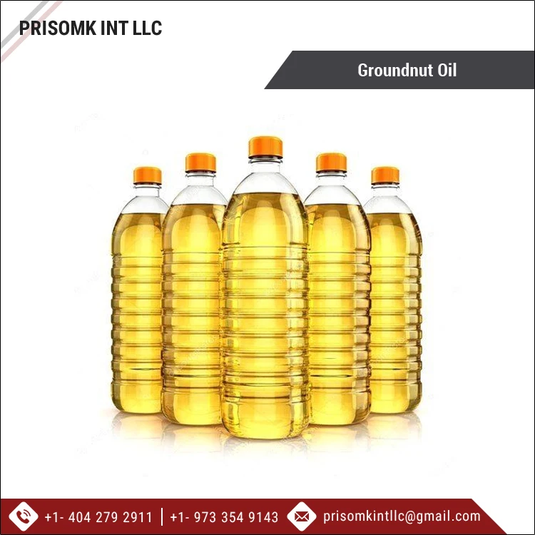 Wholesale Supplier of Good Quality 100% Pure Refined Groundnut Oil for Cooking / Frying / Baking