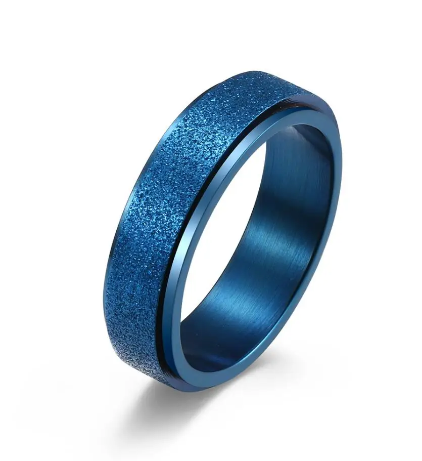 Rotating Stainless steel men ring  bague homme en acier inoxydable Acier inoxydable  stainless steel ring for men