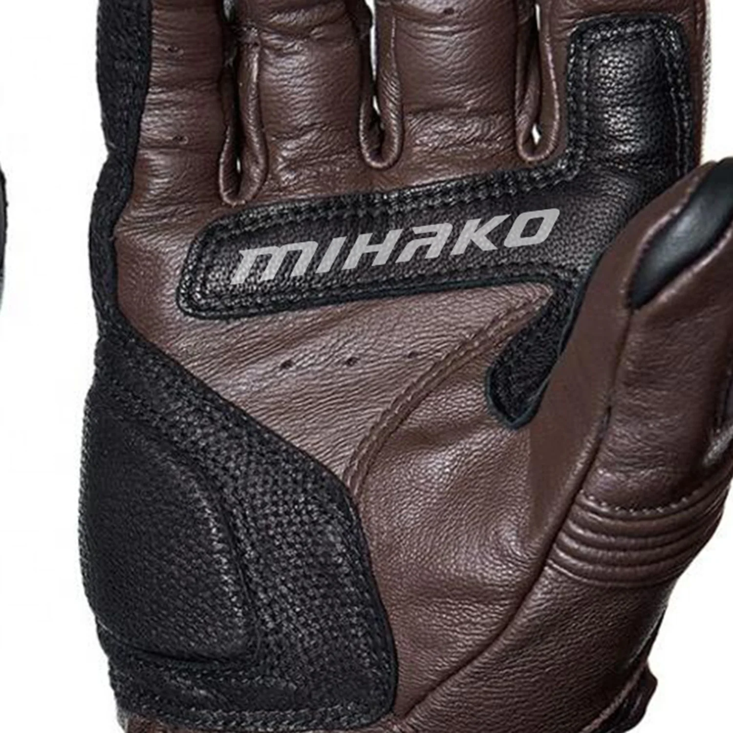 Gold and brown leather working gloves True Fit Cowhide and Spandex Full Finger Mechanics Gloves with Elastic Hook and Loop Cuff