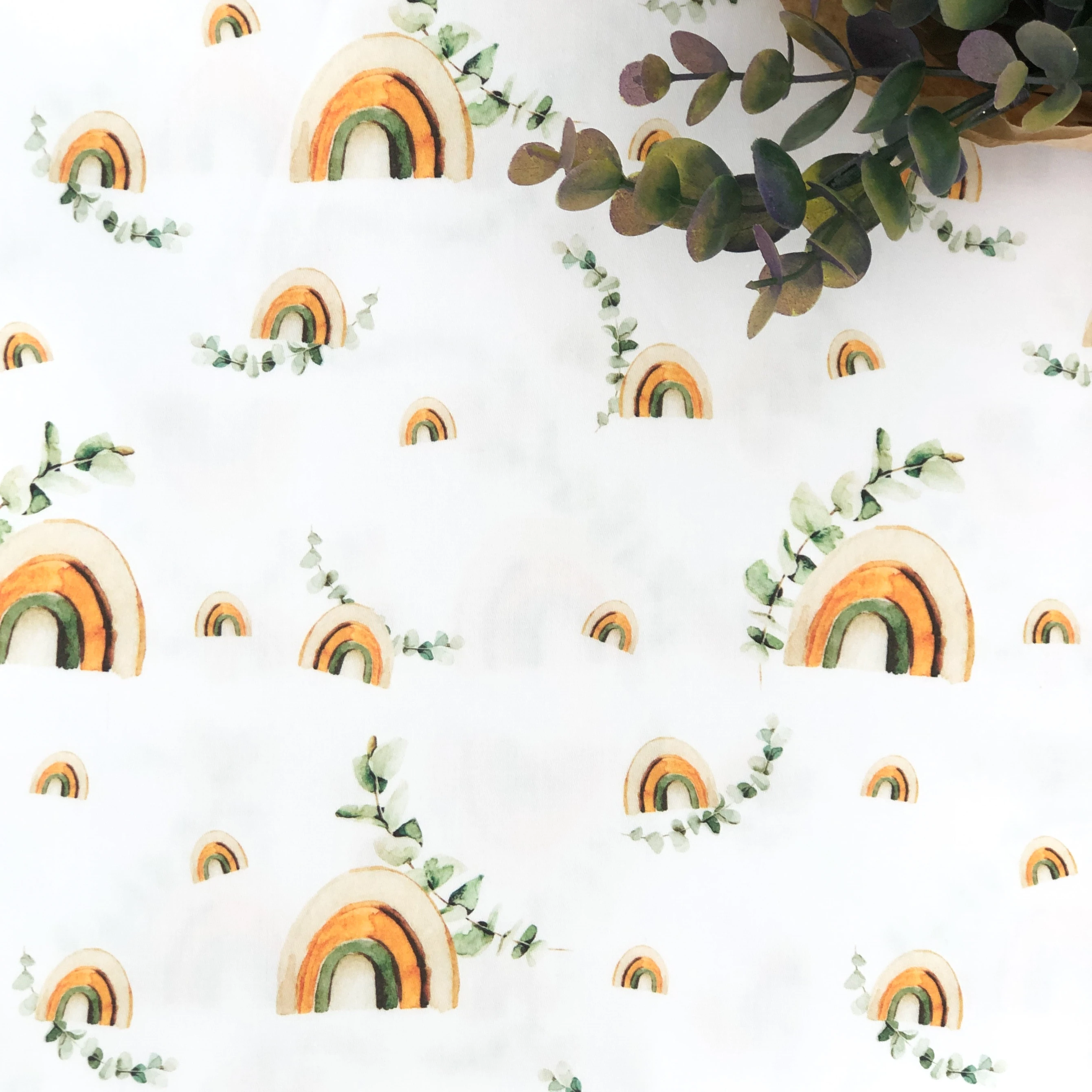 High Quality Natural Cotton Jersey Knitted Fabrics Interlock Custom OEM Design Digital Printing Service