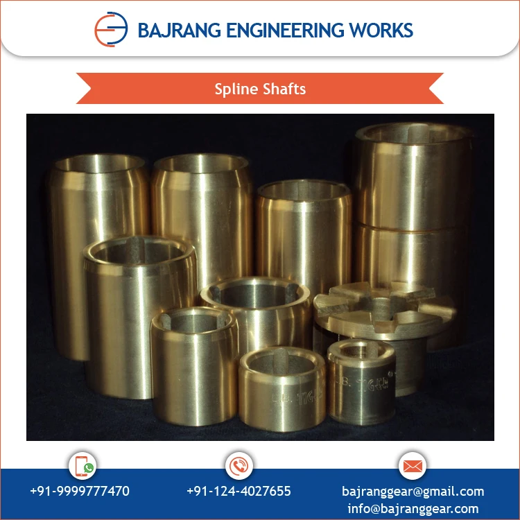 Exhibiting Highest Standard Proven Quality Stainless Steel Material Spline Shaft at Low Price