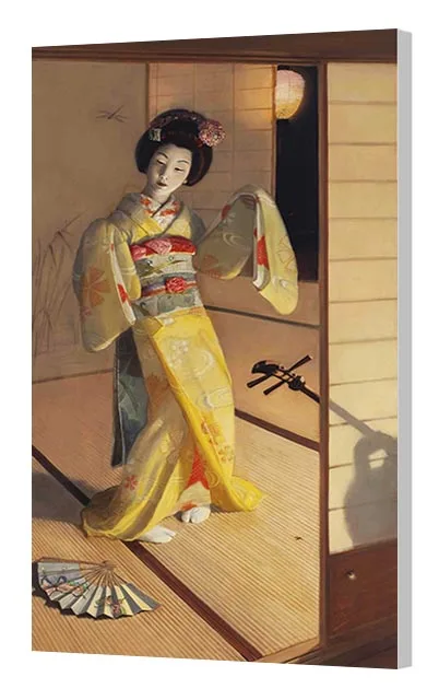  Знаменитая репродукция шедевров тканевая картина Bouguereau Красивые японские женщины на кимоно маслом для дома