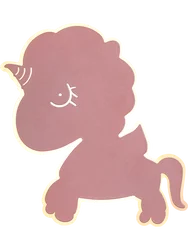 Светодиодная настенная акриловая лампа в форме единорога, мягкий потолочный светильник с утапливаемым креплением для детской, спальни, гостиной, детского сада