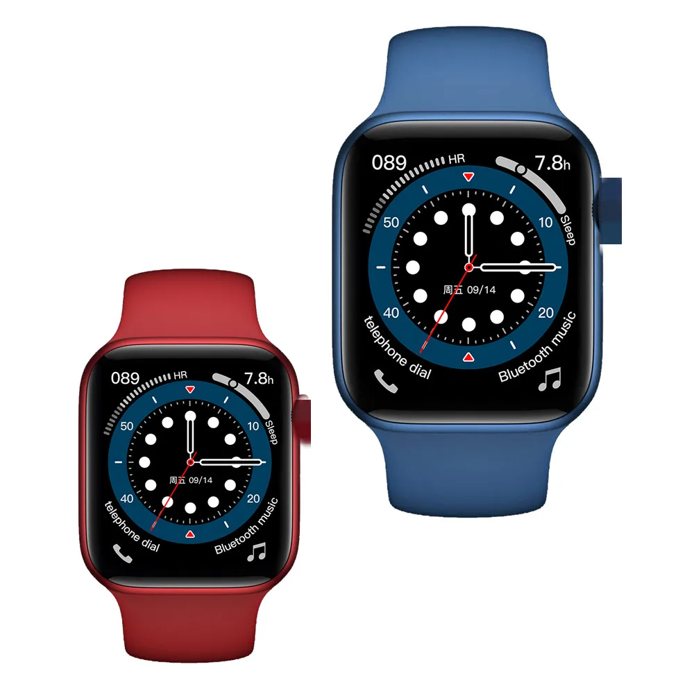 W56 оригинальные W56 Смарт-часы 6 1: 1 дизайн 1,75 дюйма дисплей ЭКГ пульсометр Беспроводное зарядное устройство IP68 Водонепроницаемые Смарт-часы