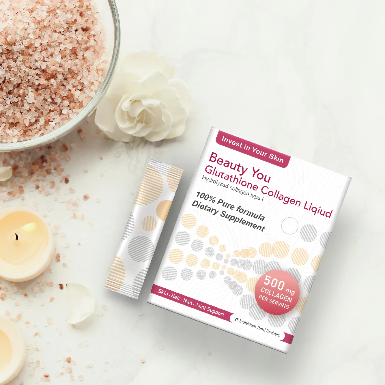 500mg liquid collagen supplement made in Taiwan