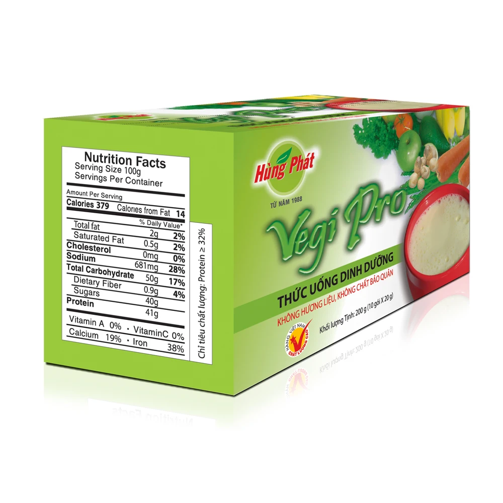 
100% Natural High Quality Vegi Pro from Vietnam Tasteless Coarse Cereal Products with 24 Months Shelf Life ISO Certified 