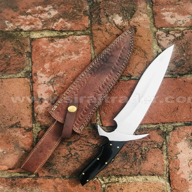 Handmade D2 steel Bowie Knife Handle Material Micarta