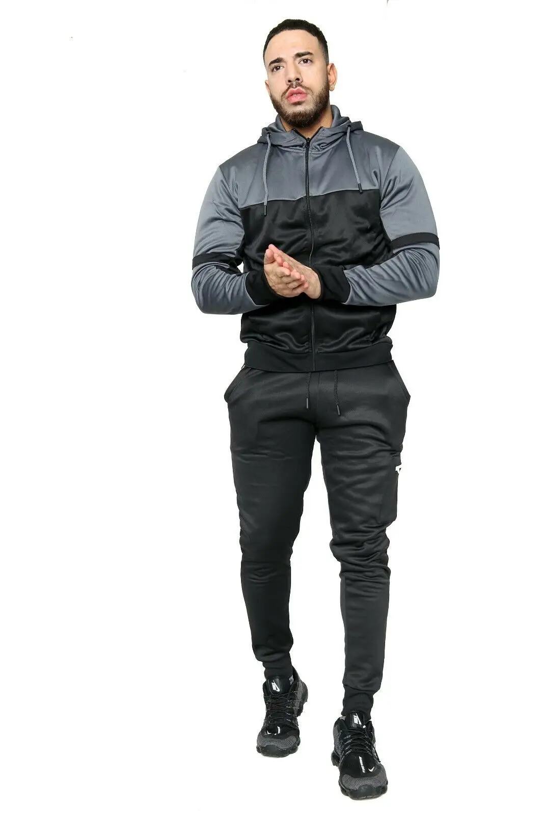 Polyester Fleece Winter Clothes Wholesale Jogging Suits Track Two Piece Set Sportswear Men Sweatshirts Tracksuits For Men
