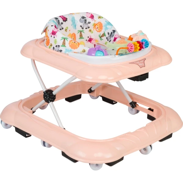 High Quality Baby Walker Carrier Music Light Toddler Learning to Walk Toy with 3 Height Levels Trendy Plastic Frame Car Type