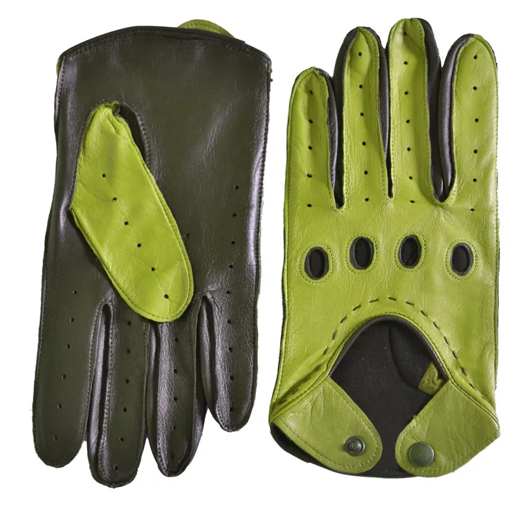 Men Womens gloves leather sheepskin Deerskin Leather Lightweight summer car driving gloves