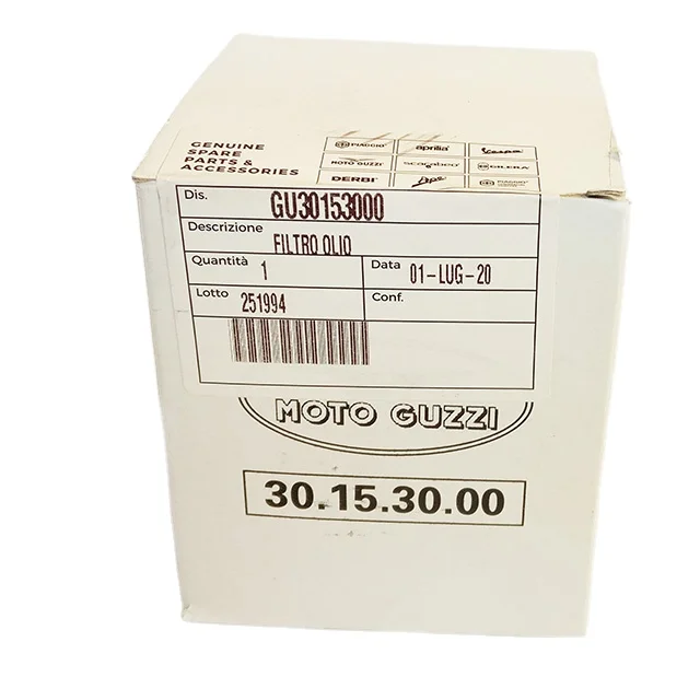 Cartridge external oil filter oem Moto Guzzi original gu30153000 stelvio california daytona genuine original piaggio