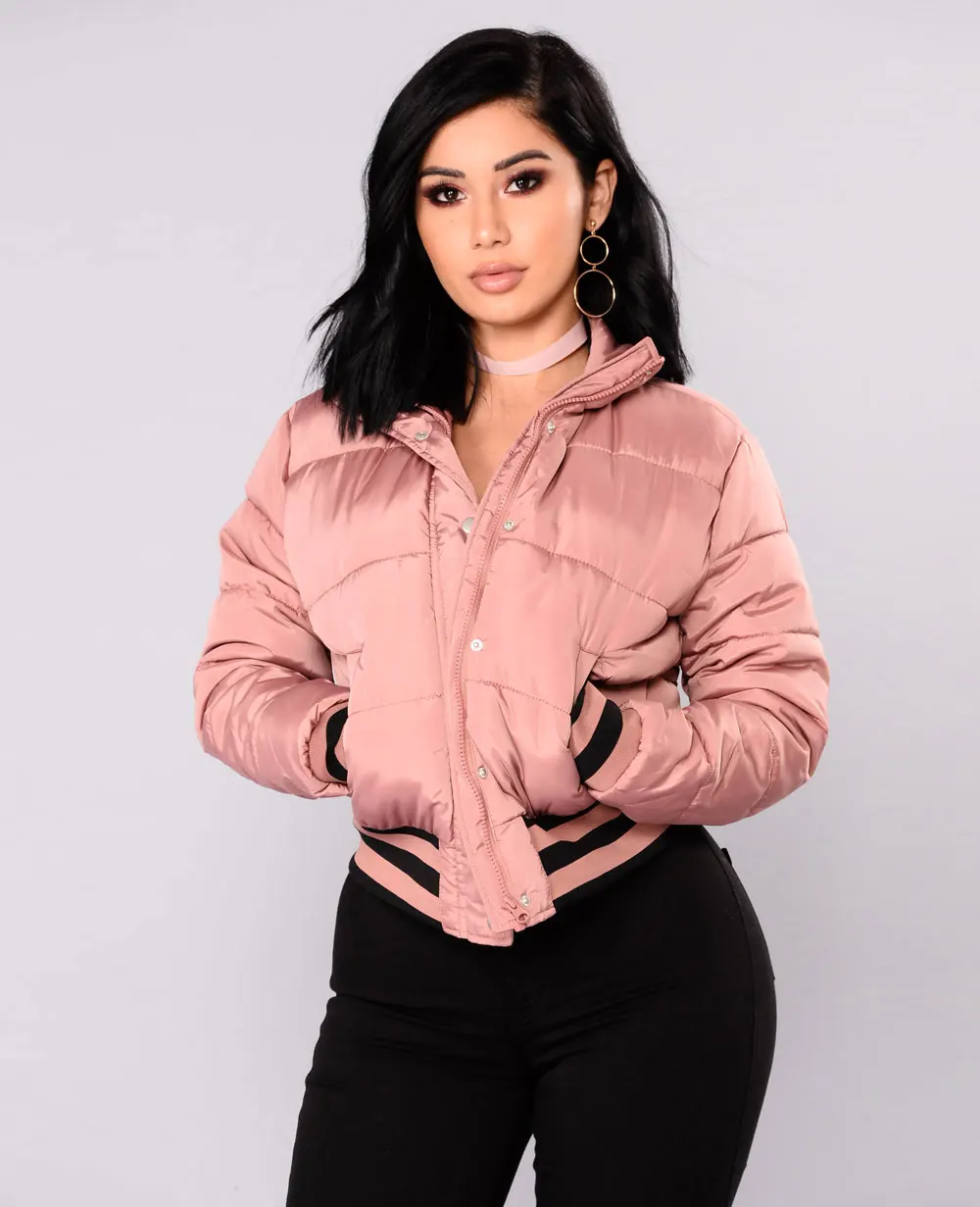 
high shine dark grey vinyl puffer coat stand zipper puffer jacket down jacket women 