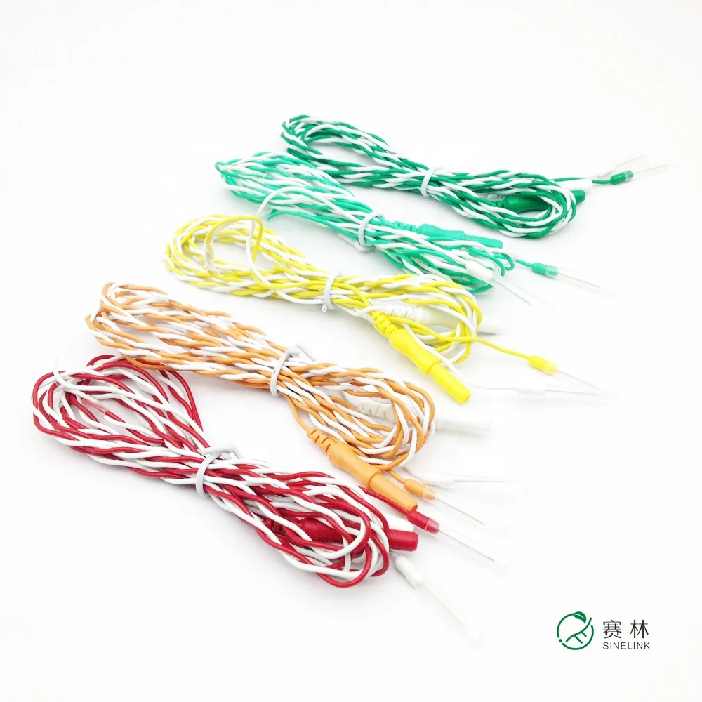 IONM Subdermal Disposable Twisted Pairs Dual ground Needle EMG Electrodes