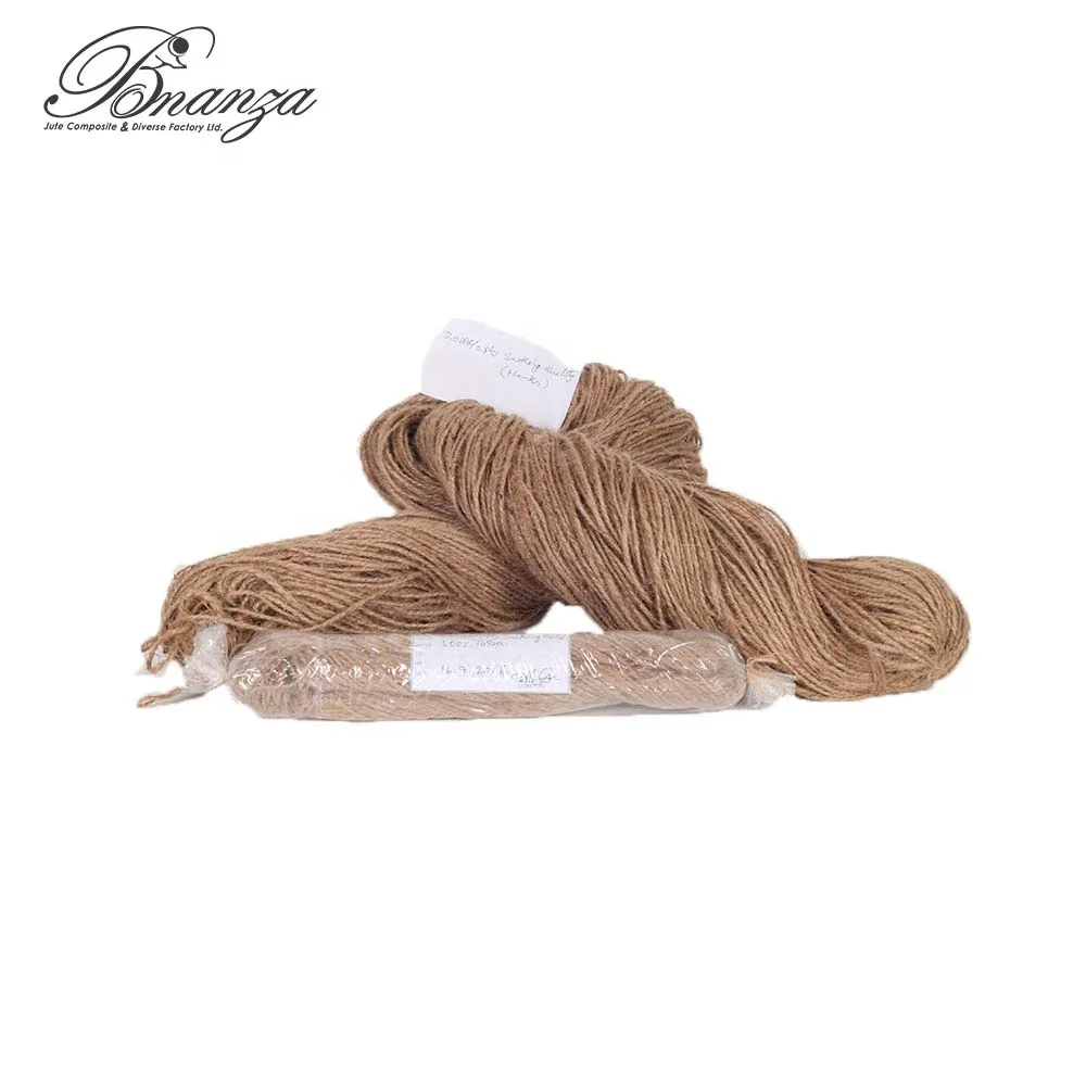 20 Lbs and 2 ply Sacking Quality Jute Yarn in Hanks