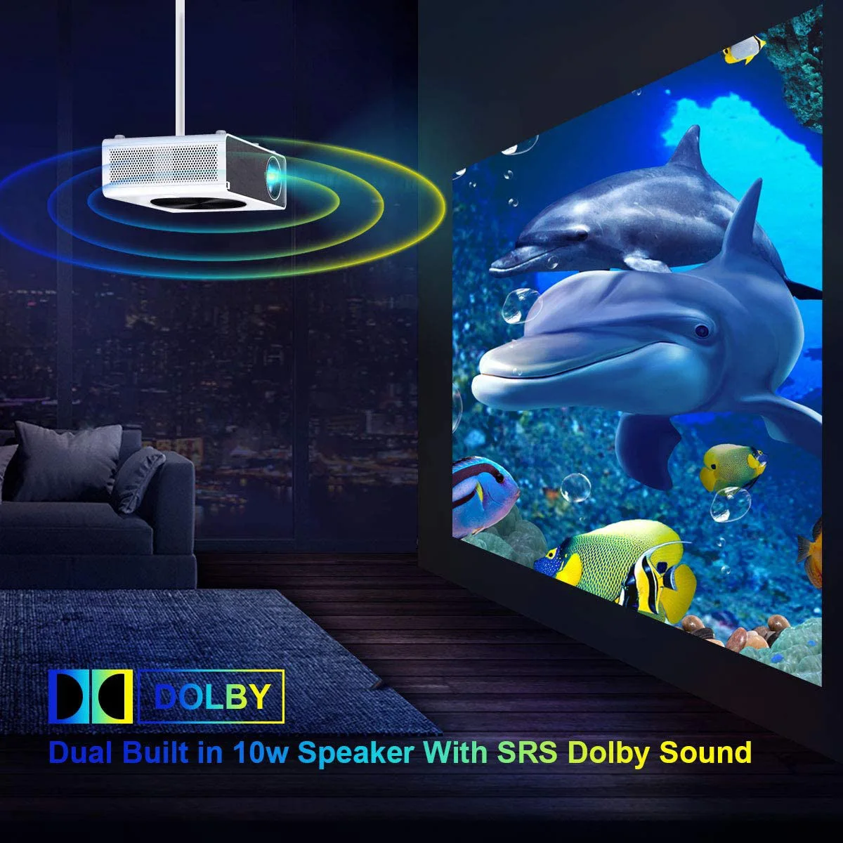 Новый дизайн Amazon, домашний проектор Android 1080P