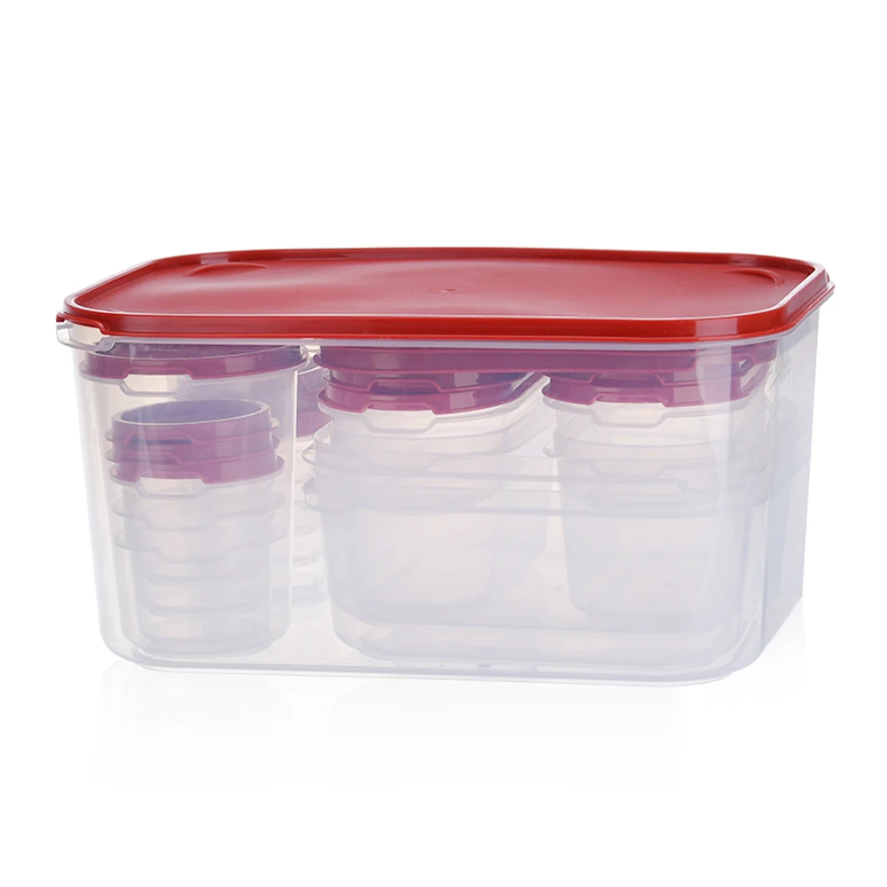 Different shape stackable reusable seal tight food take away food prep containers