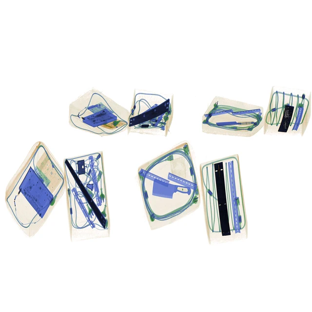 86 x 65cm dual view x ray baggage scanner 2D image Introscope for cargo screening