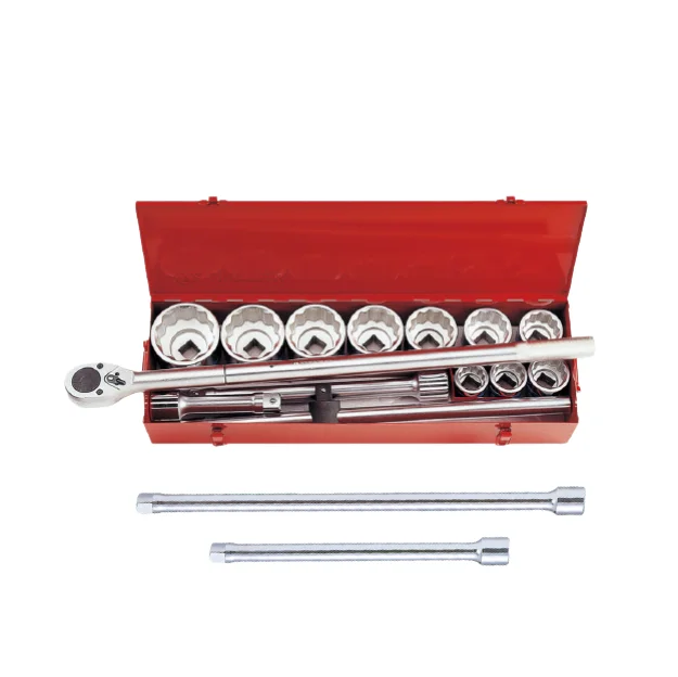 Набор торцевых гаечных ключей KING TONY 14 шт. 12PT 1 дюйм набор инструментов ручной 8015MR