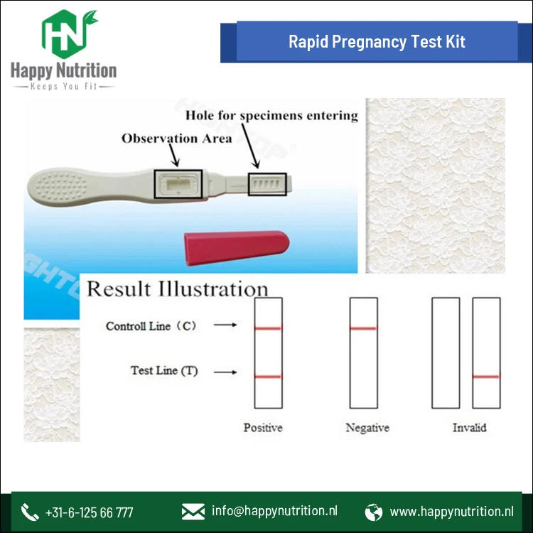  Быстрое и простое в считывании устройство для быстрого Домашнего Тестирования на беременность HCG