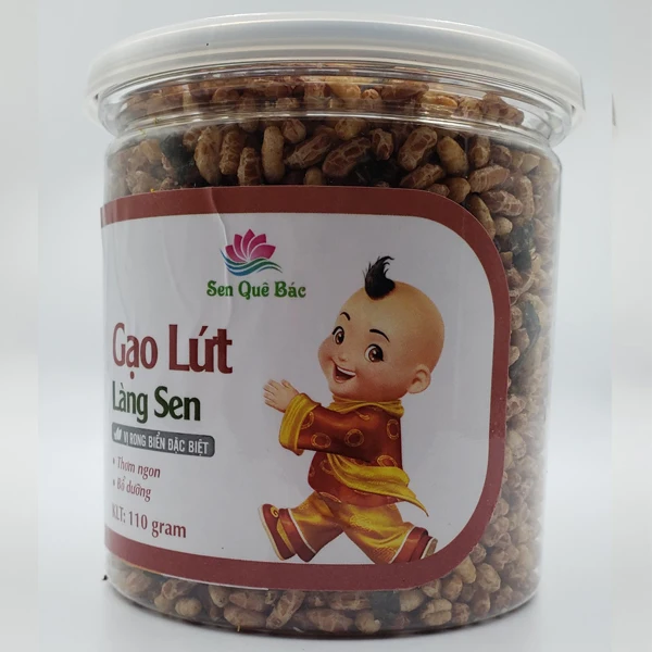 Newest Crop Natural 110g Dried Organic Rich Starch, Protein, Fiber, Fat, Vitamin Lotus Village Brown Rice From Vietnam
