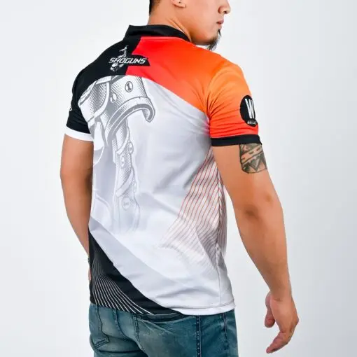 Высококачественная Мужская рубашка с китайским воротником и сублимационным принтом