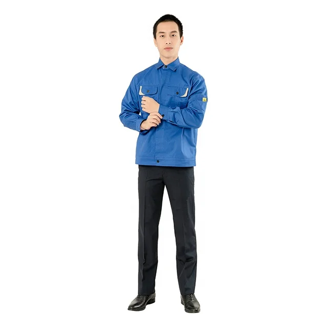 Hot-selling Custom Anti-static Safety Shirt Clean Room Factory Overalls