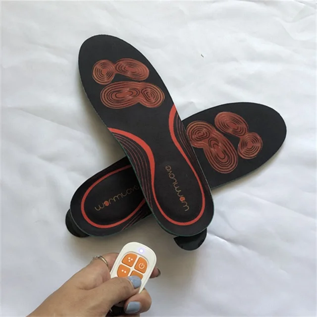 
DIY Wholesale Heating Shoe Accessories Remote Control Rechargeable Thermacell Heated Insoles 
