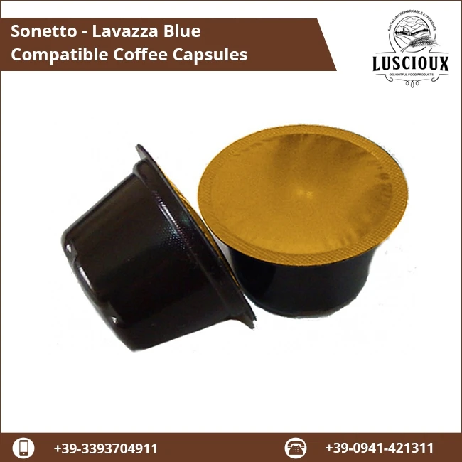 
Genuine Grade Lavazza Blue Compatible Coffee Capsules from Italy 