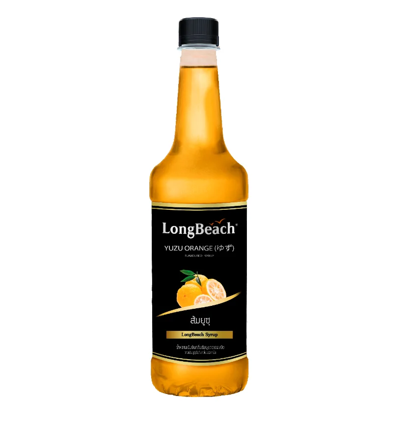 Оранжевый сироп LongBeach Yuzu 740 мл. (Производитель RD & OEM в таиланде)