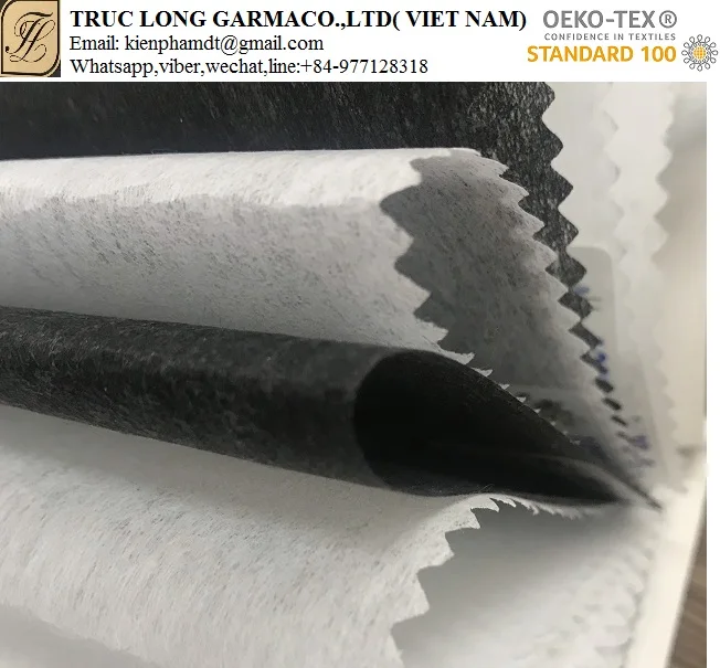 
Microdot nonwoven Double dot interlining adhesive fusing fabric China manufacturer 