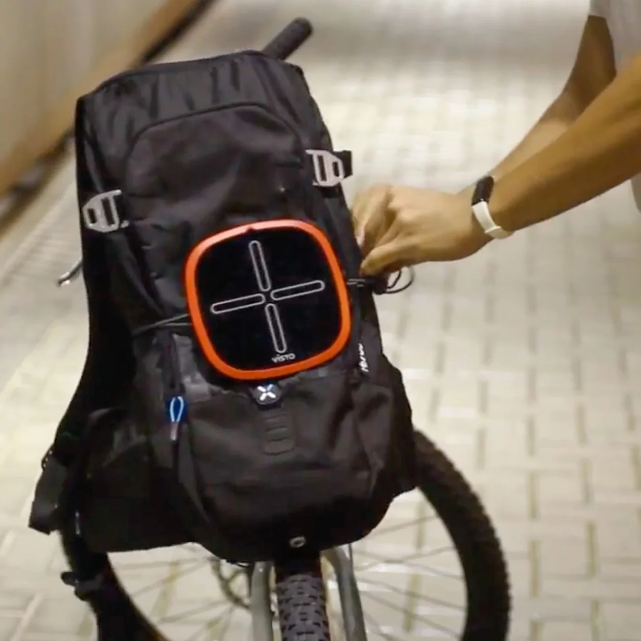 New 2021 LED Bike Light Turn Signal ABS on back pack