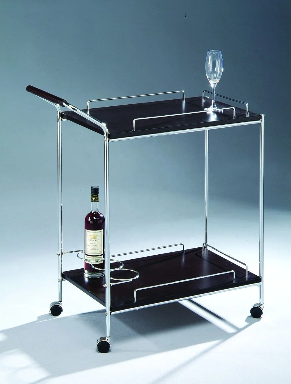 Wooden Kitchen Serving Trolley Cart