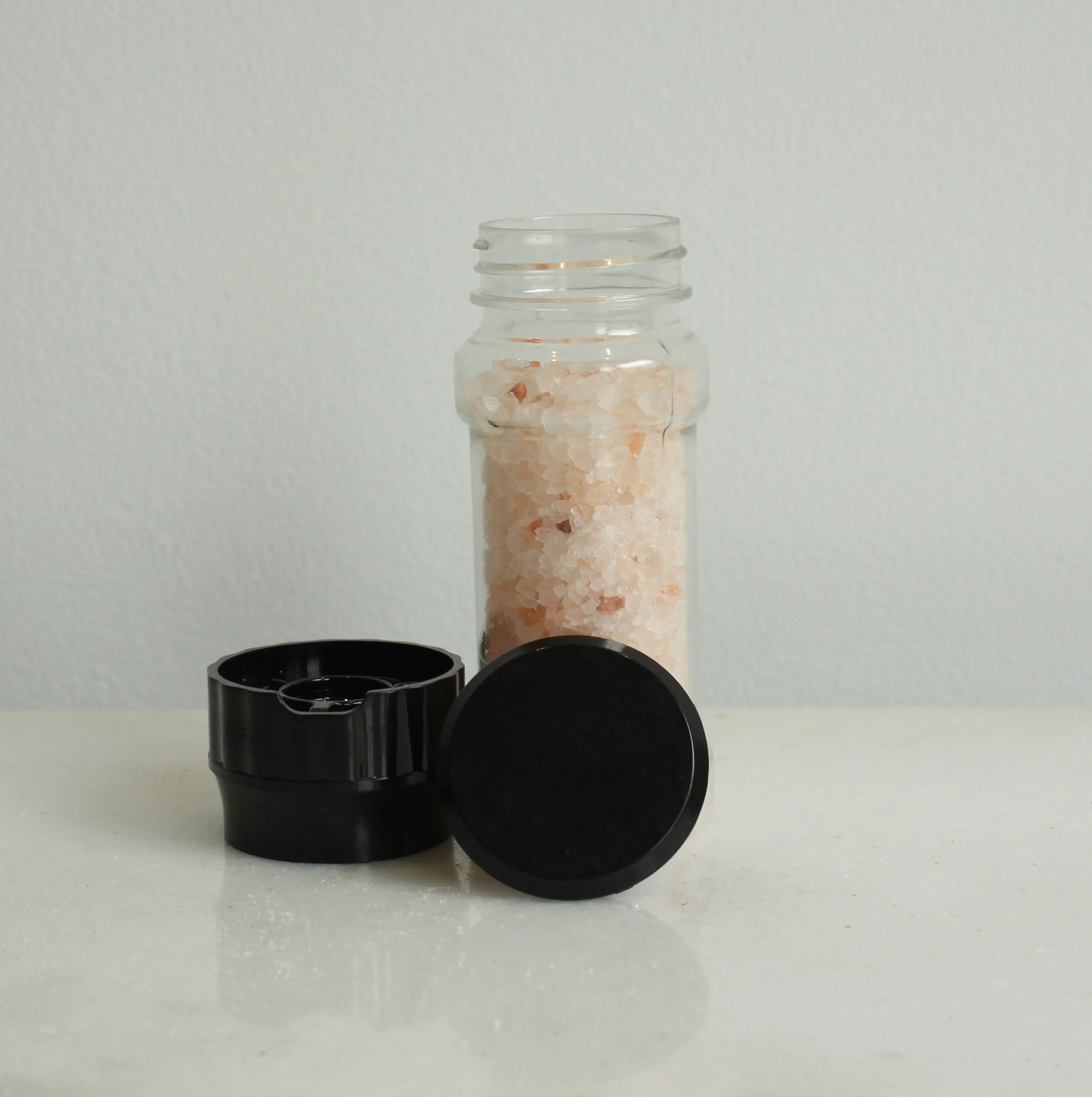 Himalayan Pink Rock Salt 2mm-5mm Light Pink Color Salt Grinder - Packaging 100g PET Grinder Bottles in Bulk