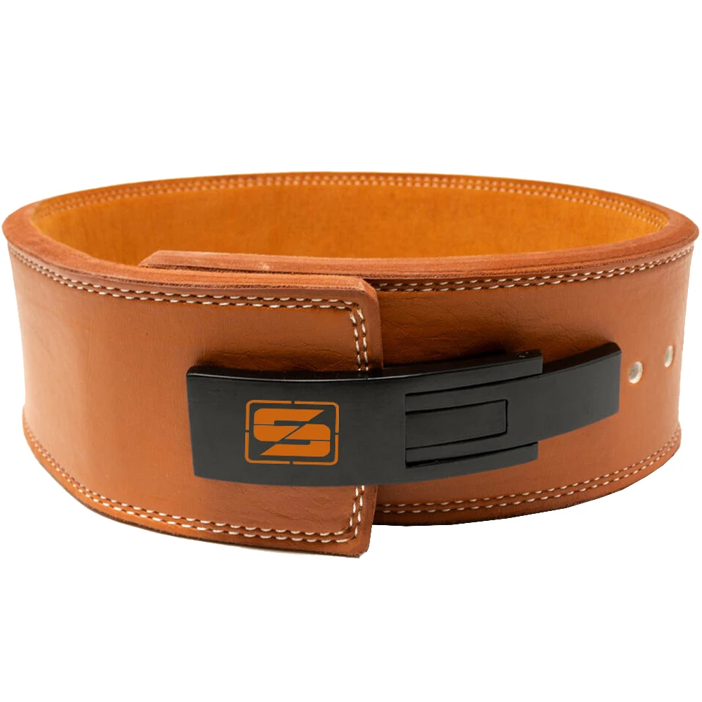 Custom made Weight Lifting Lever Buckle power belt Custom Gym Training Powerlifting cowhide Belt