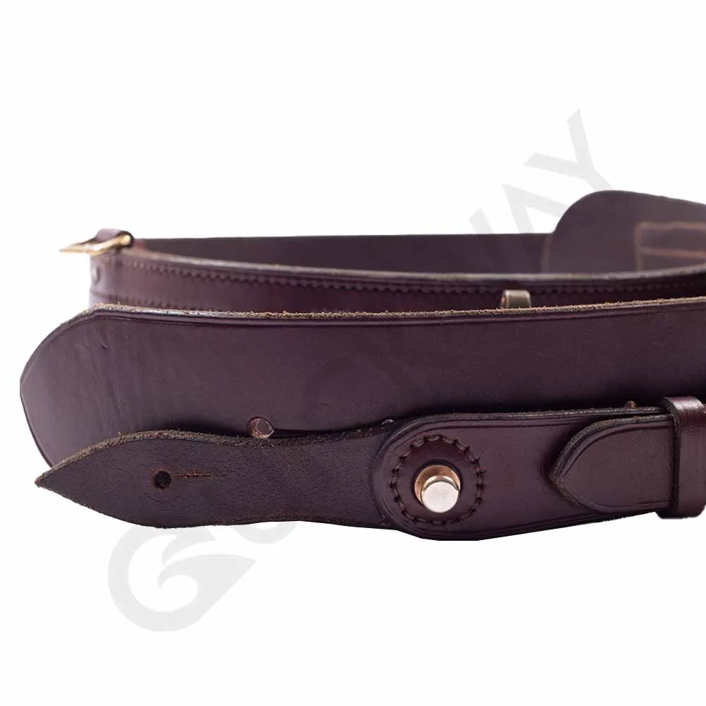 Sam Brown Cross Belt Genuine Leather Ceremonial Duty Belt Custom Best Simple Design Sa Belt