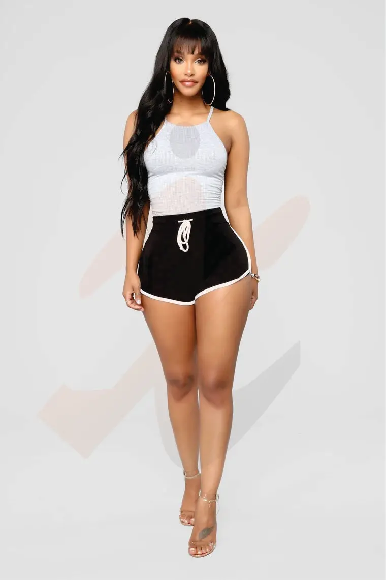 
Girls Swimming Shorts wearing oem service cover up high waist sexy low waist women beach short swim short trunks swimwear 