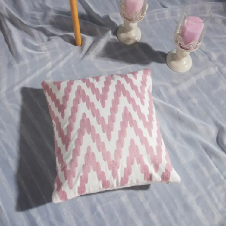 20x20 Pillow Covers Case 50 X 50Cm Throw Embroidered Home Decor Wholesaler Embroidery cushion cover set of 5