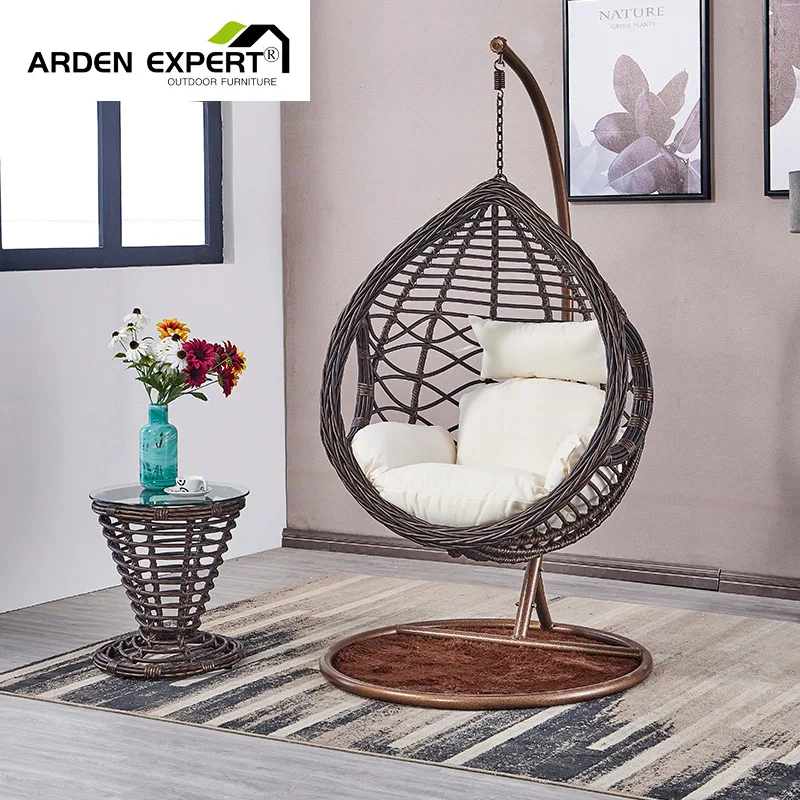 Arden Expert Garden PE Rattan Wicker Egg Chair Swings Hanging Chairs