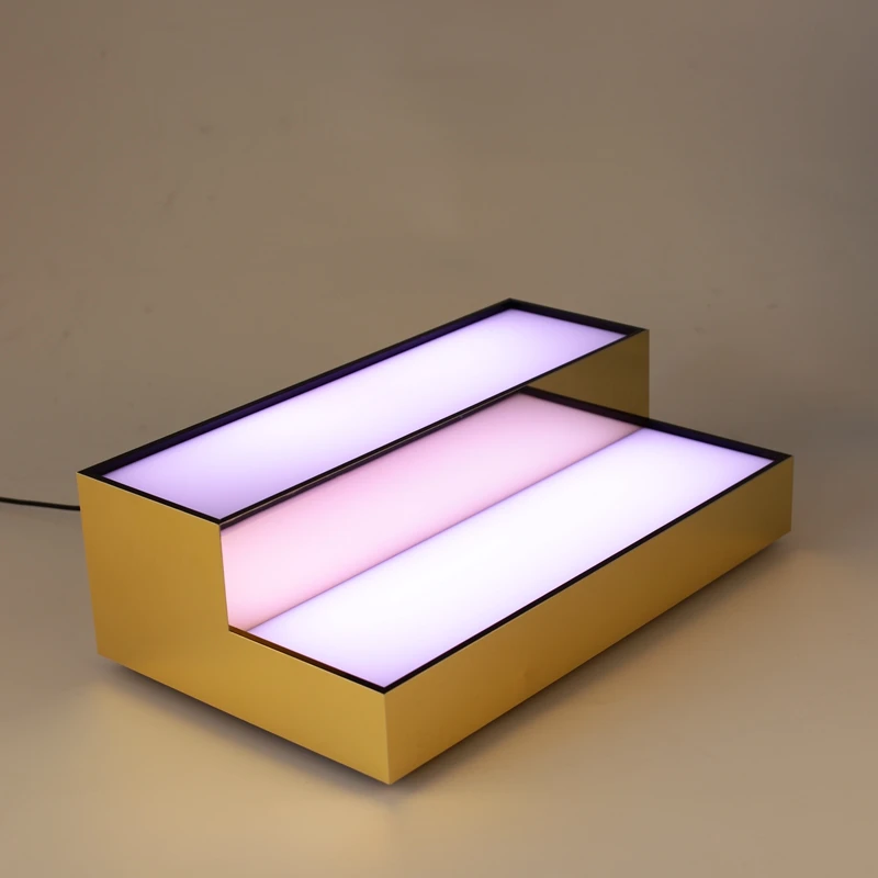 Wine Display Shelf Factory Custom Wine Display Rack Retail Acrylic Wine Display Stand With Led Light