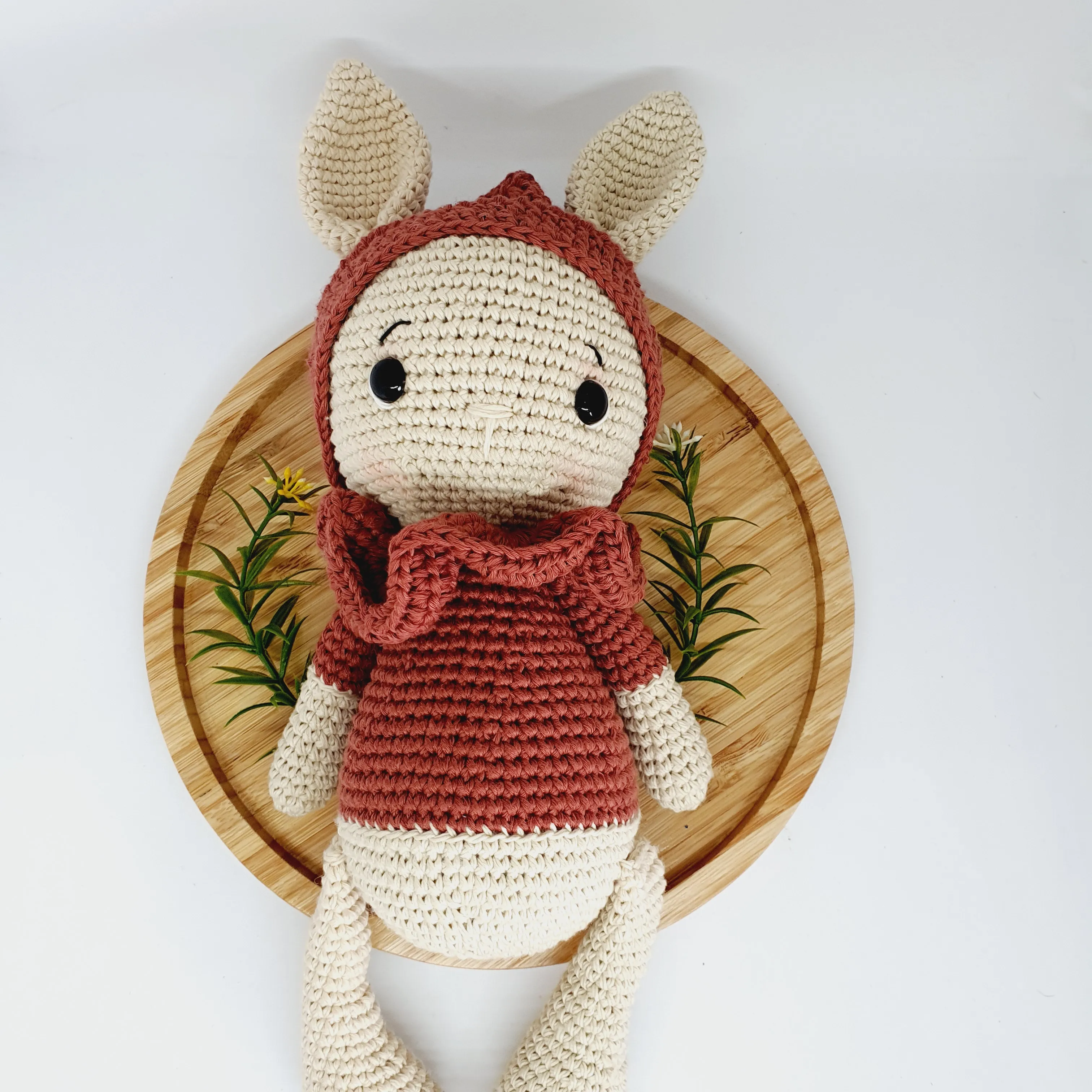 Peaches the Bunny Rabbit crochet toy - Baby playpens Amigurumi for Kid, 100% cottotn