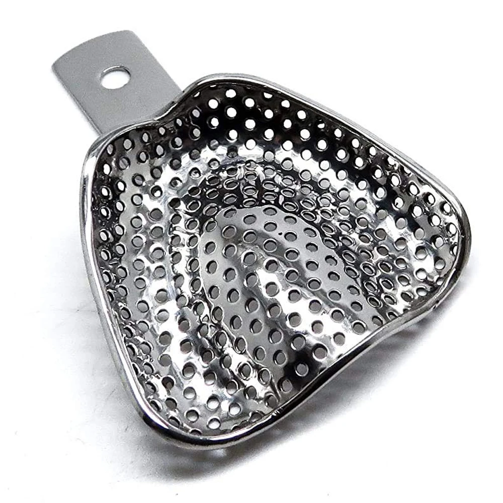 Best Selling Stainless Steel Non-Perforated Impression Trays S M L Autoclavable Customized Dental Instruments