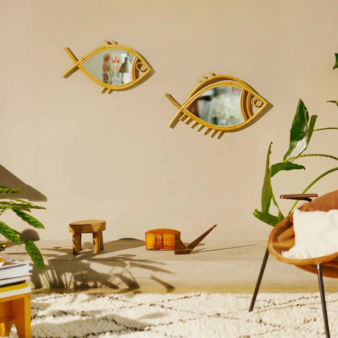  Новое поступление низкая стоимость ротанга настенное зеркало не были связаны с химическим обрамленное для детей